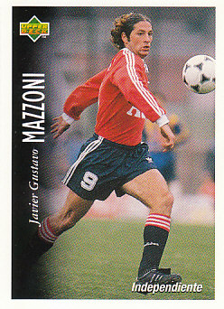 Javier Gustavo Mazzoni Atletico Independiente 1995 Upper Deck Futbol Argentina #34